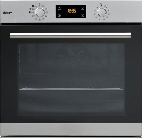 SCH® Stoomoven - Zwart - 52cm x 60cm x 60cm van Merkloos