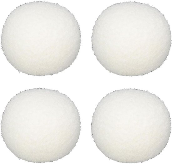 Schuimeliminerende Ballen - Set van 4 Olie-absorberende Sponsen voor Bubbelbaden, Zwembaden en Spa's - Duurzaam en Herbruikbaar - Ideaal voor Het Reinigen van Badkuipen en Gootstenen