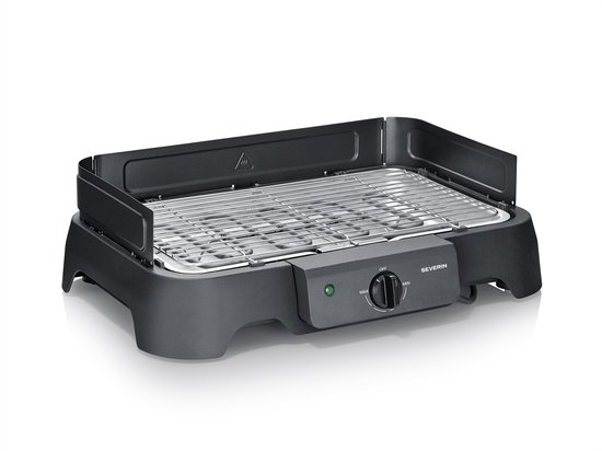 Severin PG 8593 Elektrische BBQ Tafelgrill – 2000 W – RVS Grillrooster – Temperatuurregelaar 35-200°C van Merkloos