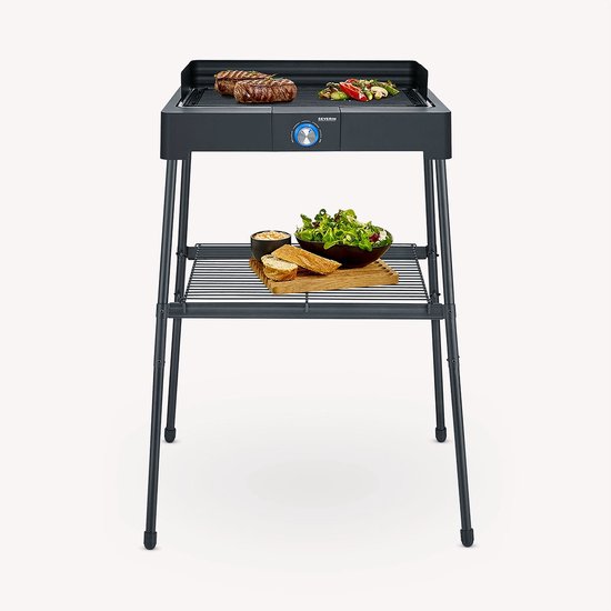 Severin PG8568 Staande Grill Zwart van Merkloos