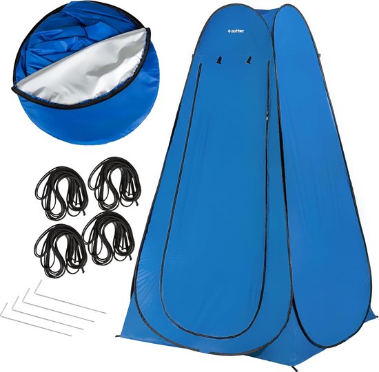 SMH LINE® Pop Up Douchetent - Omkleedtent - Mobiele Douchcabine - Incl. Draagtas - Blauw van SMH LINE®