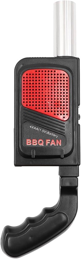 SnelShoppen - Barbecue Fan, Haar Föhn voor Barbecue, Hand Blower voor Buiten, Elektrische Grill Fan, Compact en Duurzaam, Geschikt voor Camping en Tui