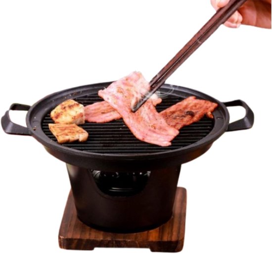 SnelShoppen - BBQ Houtskool Grill, Yakiniku Tafelgrill Draagbare Grill Koreaanse Barbecue Grill Antiaanbak Japanse Hibachi Grill Draagbare Houtskool K van snelshoppen