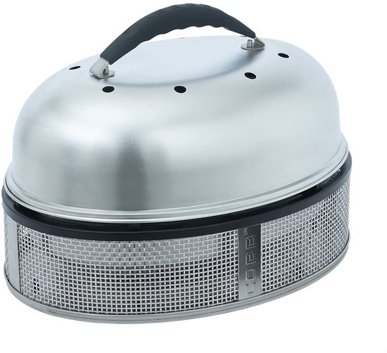 SnelShoppen - Cobb Houtskoolgrill Supreme Deluxe 2.0 - Tafelgrill voor 12 Personen - Compacte BBQ voor Camping en Tuin - 50x36 cm incl. Deksel & Grill