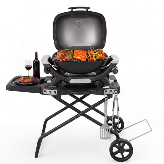 SnelShoppen - Draagbare Grill Cart voor Gas Grills en Tafelblad Griddles - Voor Weber Q1000/Q2000 en Blackstone 43/56 cm - Ideaal voor Tuin, Camping e
