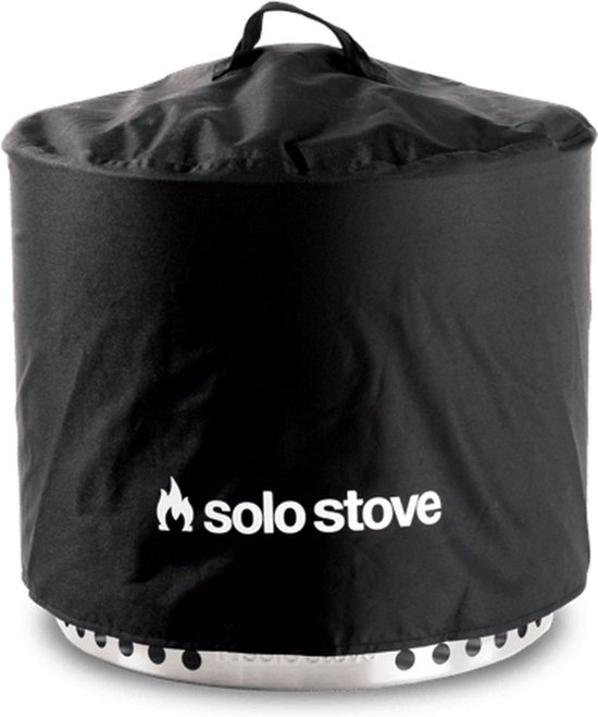 Solo Stove Bonfire-beschermhoes. Accessoire voor de Bonfire-vuurkorf. Waterdicht, PVC-gecoat polyester met binnensteun van aluminium stutten, ⌀ 56 cm, hoogte 40,6 cm. Kleur: Zwart van Solo Stove