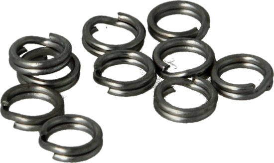 Splitringen 7mm - 10 stuks - kunstaas - dreggen - bevestiging - vissen van Lion Sports