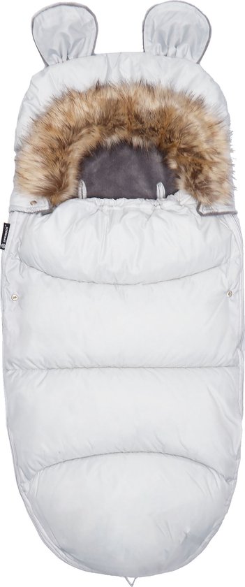 Springos Voetenzak | Voetenzak Buggy | Voetenzak Autostoel | Universeel | 90 cm | Wit van Springos