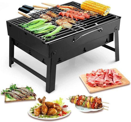 StayPowered BBQ - Draagbare Inklapbare Campingbarbecue - Draagbaar - Roestvrij - Geniet overal van de Perfecte Grillervaring! - Levering Sneller dan Aangegeven! van StayPowered