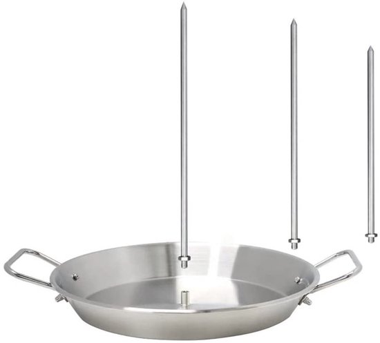 Store_9 - Verticale Grill - Barbecue Stand - Veelzijdig Koken - Zilver - Vlees Spit - Perfect voor Taco's en Shawarma - Geschikt voor Churrasco van Merkloos