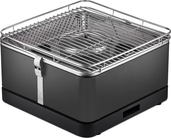Style N Cook Tafel BBQ - BBQ Houtskool - 33x33 cm - Zwart - Barbecue - Cadeau van Style N Cook