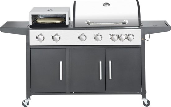 SUMM - Salvatore - Zwart - Staal - Barbecue - BBQ– Pizza Oven - Grill - BBQ Grill - Stevig staal - Smoker - Gasbarbecue - Stijlvol van SUMM