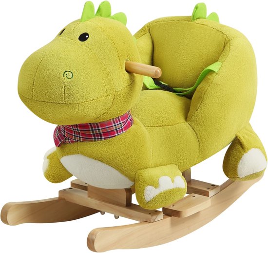 SureDeal® - Schommelstoel - Dino - Met Riem - 50kg Capaciteit - Kinderen - Wipstoel - Kinderstoel - Hobbelpaard - Baby - Speelgoed van SureDeal®