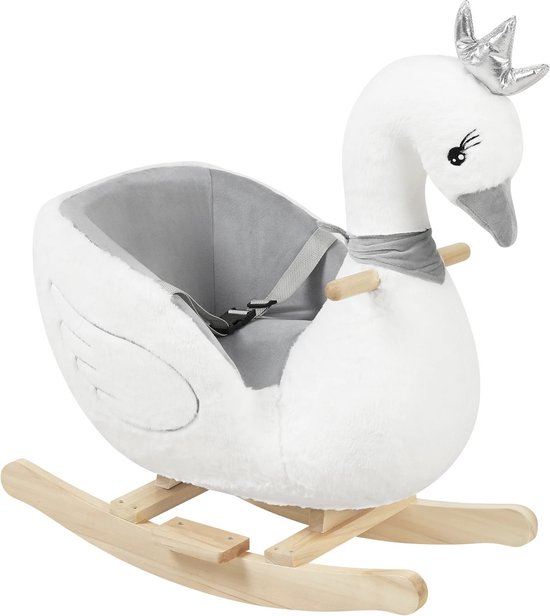 SureDeal® - Schommelstoel - Zwaan - Met Riem - 50kg Capaciteit - Kinderen - Wipstoel - Kinderstoel - Hobbelpaard - Baby - Speelgoed van SureDeal®
