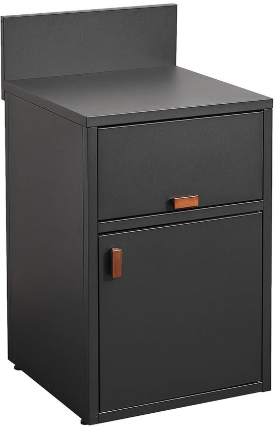 sweeek - Buitenkeukenmodule met deur en klep van staal l60cm - thira van Sweeek
