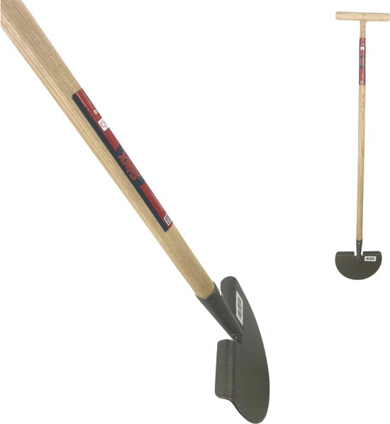 Synx Tools Graskantafsteker 10cm - Kantensteker - kantensnijder - borderrand - graskantsnijder - Incl. Steel 100cm van Synx Tools