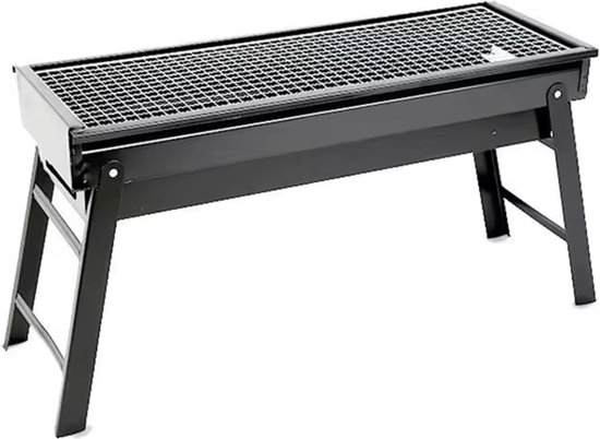 Tafel BBQ - Houtskool barbecue - Opvouwbare inkapbare ruime tafel BBQ voor camping reizen vakantie compact - opvouw inklap reis kolen BBQ van Moa.