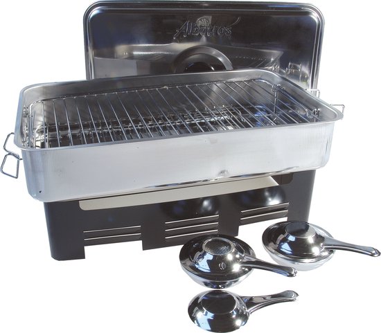 Tafel Rookoven Plat - RVS - 42x20x29 cm van Bronxx