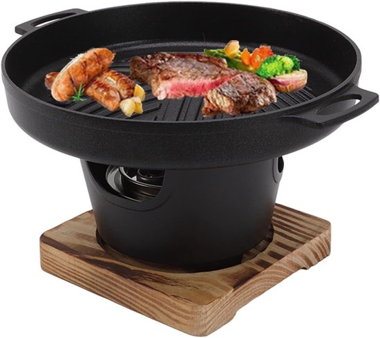 Tafelbarbecue voor Binnen en Buiten - Rookvrij en Draagbaar - Mini BBQ Grill voor Familie en Camping