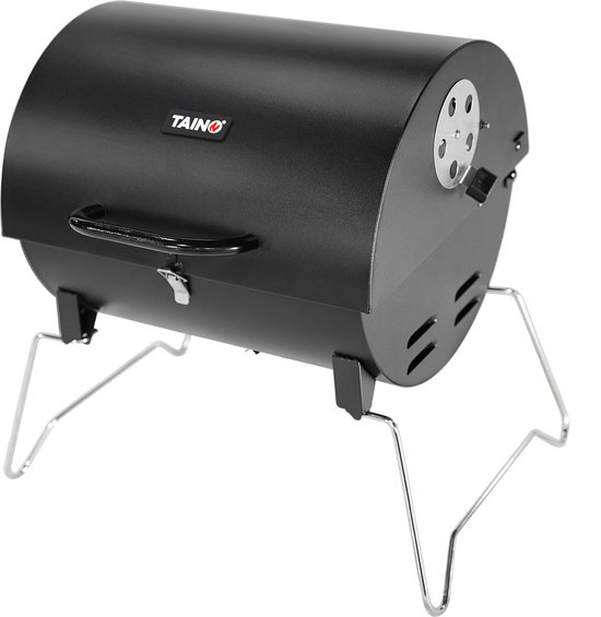 TAINO CHAROX - Draagbare compacte houtskoolgrill, tafelgrill, campinggrill, balkongrill met houtskoolbak van Merkloos