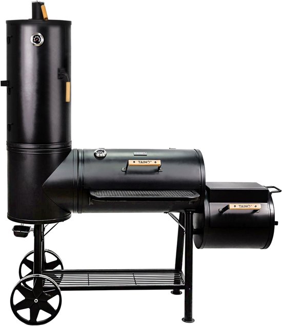 TAINO CHIEF 130 KG rookoven - BBQ grill openhaard rookoven houtskool grill 3,5mm staal