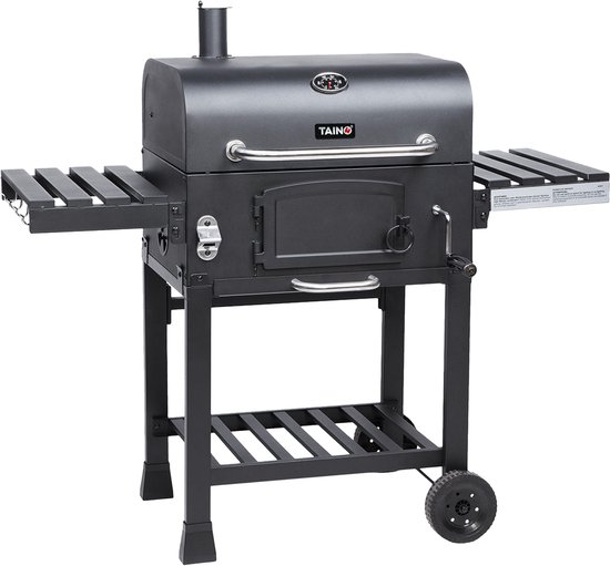 TAINO HERO XL houtskoolgrill - BBQ grillwagen standaard grill roker kolen