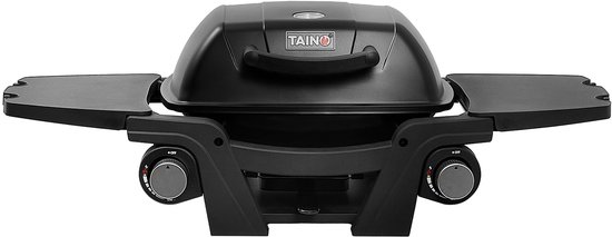 TAINO MAHTO gasgrill - kleine tafelgrill balkongrill gas 2 branders zwart