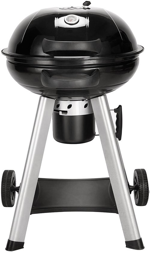 TAINO NEO Houtskoolketelgrill - met opvouwbaar deksel Ø 57cm Zwart van Merkloos