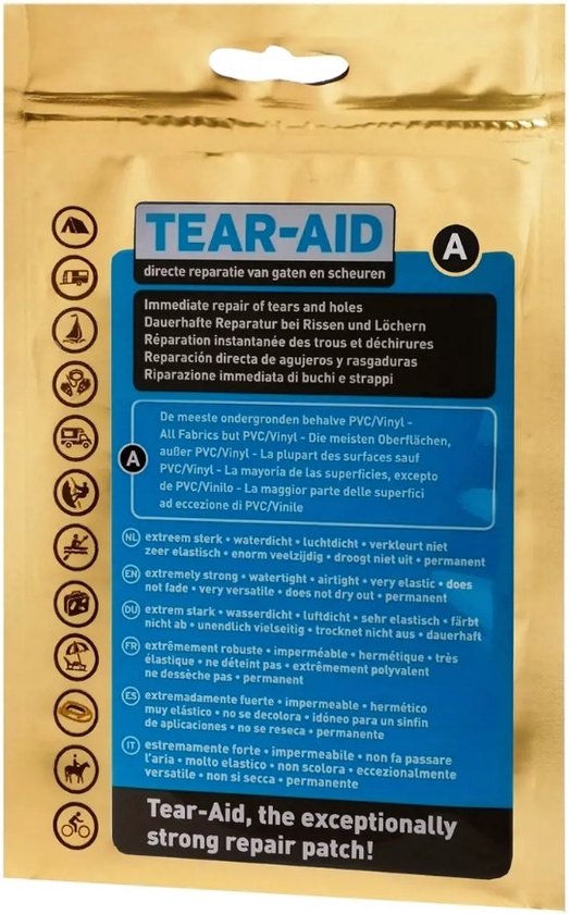 Tear-Aid - Reparatiemiddel - Type A standaard set van T