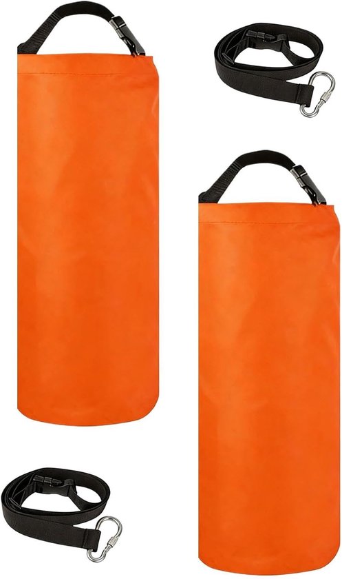 Tentzakken, verpakking van 2 stuks, 11,3 kg, draagbaar met riem, gewichtzakken voor , pergola's, vlaggen, buitenbanners, luifels, , camping en