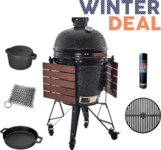 The Bastard Classic Large Winterdeal - Kamado Barbecue + Accessoires van The Bastard