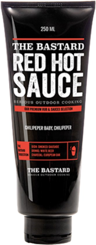 The bastard - Red Hot Sauce 250 ml van Merkloos