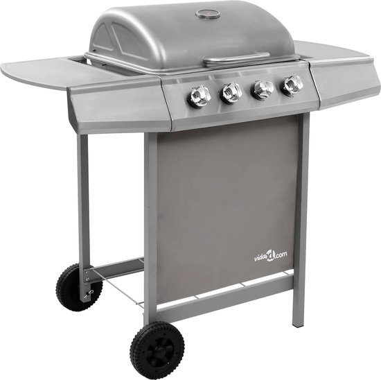 The Living Store Gasbarbecue 4 Branders - Grootte- 107.5 x 55 x 96.5 cm - Stijlvol ontwerp van The Living Store