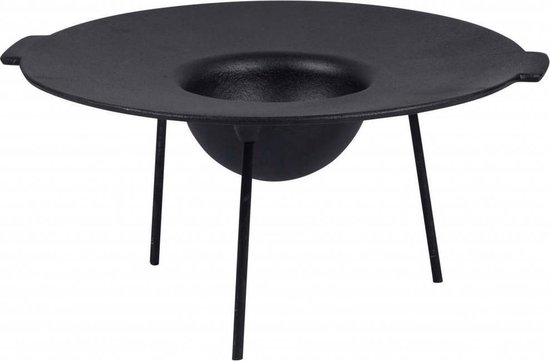 The Windmill Grillschaal 48 Cm Gietijzer/rvs 6,8 Kg Zwart van The Windmill