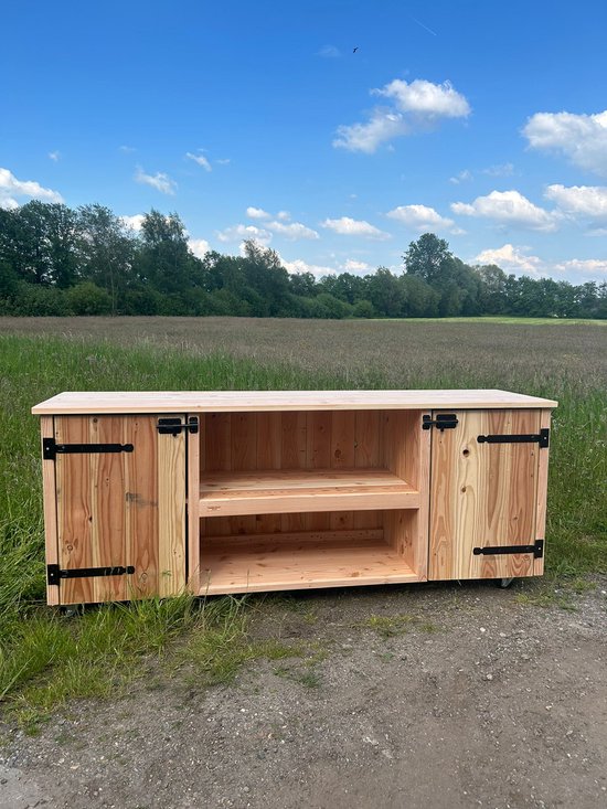 Tije's Timmerfabriek Buitenkeuken Bout - Op Maat Gemaakt - Douglas Hout - Bruin van Tije's Timmerfabriek