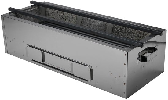 Tokyo Design Studio - Konro Grill - Yakitori Grill - RVS - 60 x 24 x 16,5 cm - Japanse BBQ - Hibachi Grill