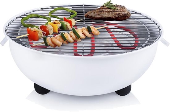Tomado TM-2450 Elektrische tafel barbecue - Wit van Tomado