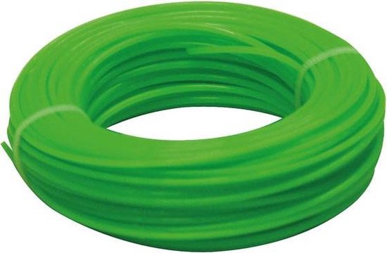 Toolland Trimmerdraad, nylon, groen, 1.6 mm, 25 m van Toolland