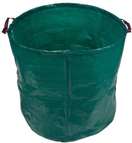 Toolland Tuinafvalzak, bovenrand verstevigd met ring, polyester, groen, 272 liter van Toolland