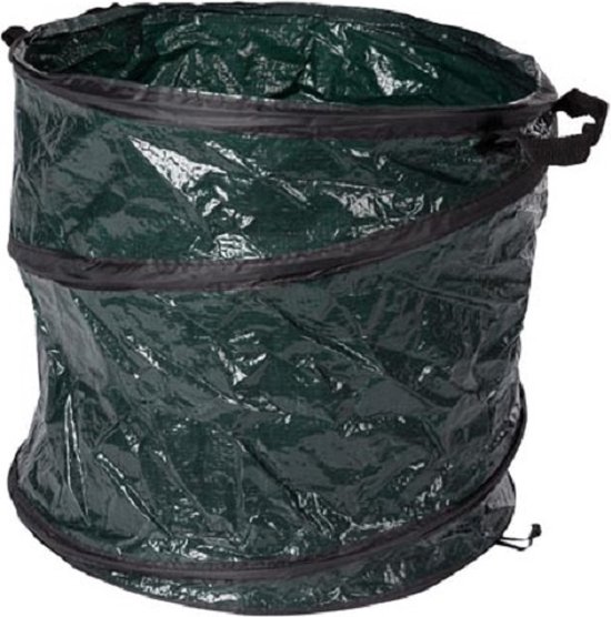 Toolland Tuinafvalzak, pop-upsysteem, polyester, groen, 80 liter van Toolland