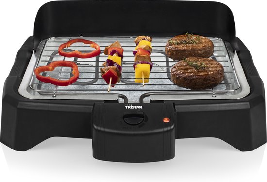 Tristar BQ-2824 Elektrische Barbecue - Tafel BBQ 34,5 x 23 cm - Regelbare thermostaat - 2000 Watt - Zwart van Tristar