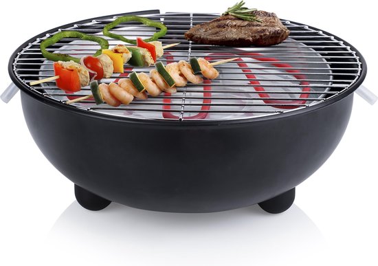 Tristar BQ-2880 Elektrische Barbecue - Grilloppervlak 30 cm - Vaatwasserbestendig rooster - Zwart van Tristar