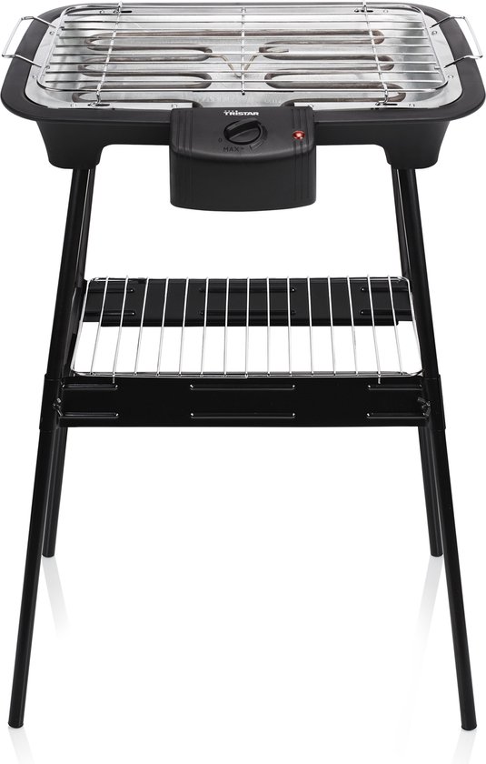 Tristar BQ-2883 Elektrische Barbecue Staand - Te gebruiken als Tafel BBQ - Regelbare Thermostaat - 2000 Watt van Tristar