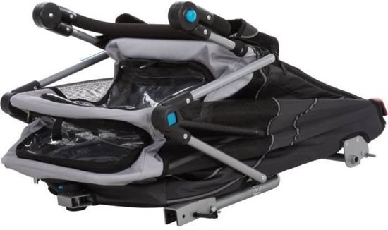 Trixie - Hondenfietskar - Opvouwbaar - Grijs - 90 x 63 x 95 cm van Trixie