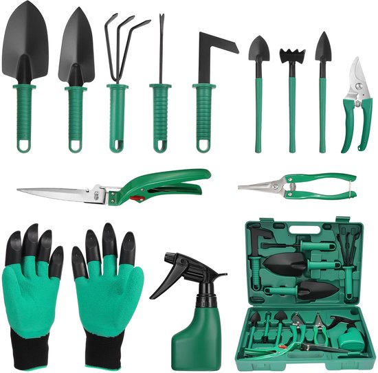 Unyqoos® Uitgebreide 13-delige Tuingereedschapsset voor Bonsai en Algemeen Tuinieren van Unyqoos