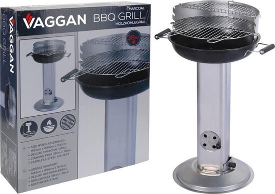 Vaggan RVS luxe barbecue met voorraadrek van Vaggan