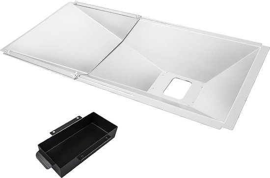 Verstelbare vetopvangbak 60-80 cm - Universele opvangbak voor 3/4/5 branders grill - Nexgrill Charbroil Dyna Glo - Vetreservoirs van Wpro
