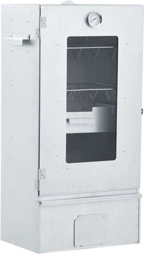 vidaXL BBQ-rookoven met 1 kg houtsnippers 44.5x29x83 cm van Merkloos