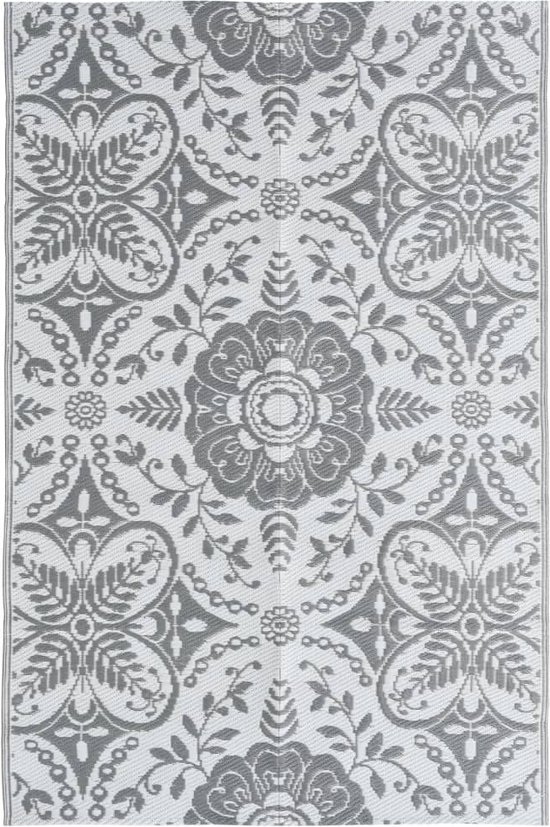 vidaXL - Buitenkleed - 120x180 - cm - PP - lichtgrijs van vidaXL