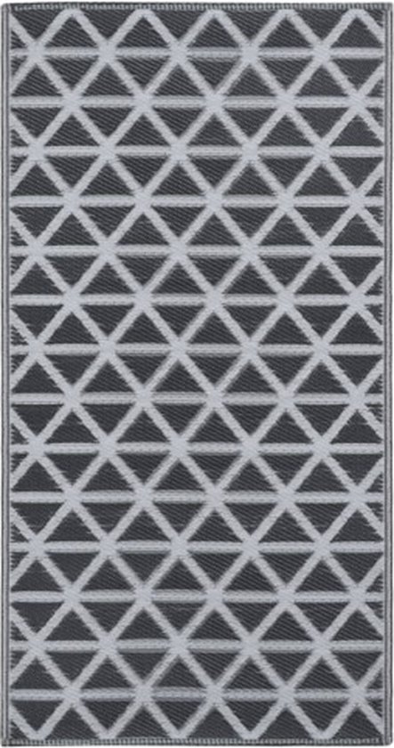 vidaXL - Buitenkleed - 120x180 - cm - PP - zwart van vidaXL